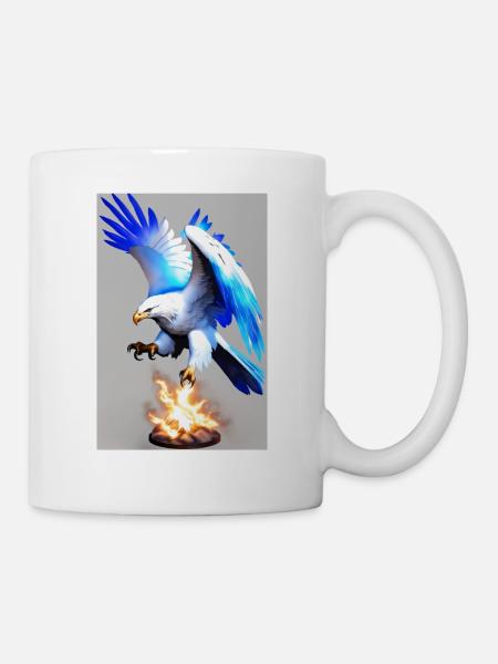 White Animals Eagle - Mug - white