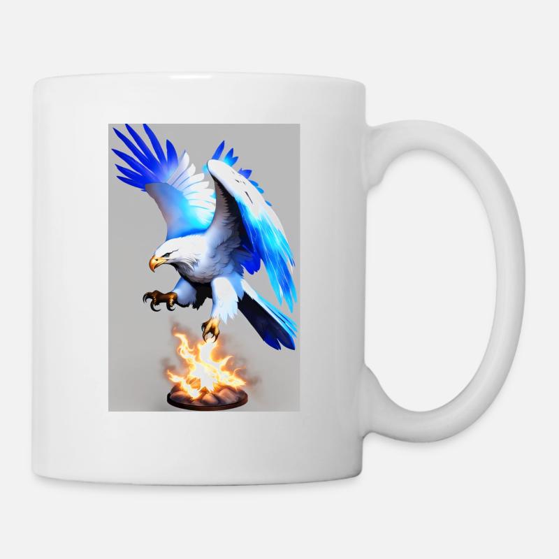 Aigle animal blanc - Mug blanc - blanc