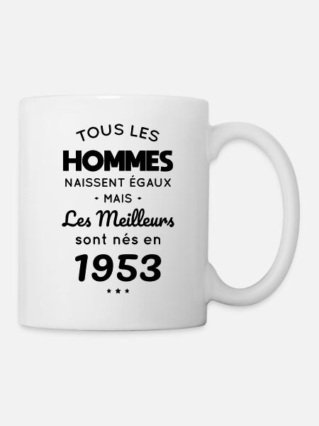 Anniversaire 70 ans - Meilleurs sont nés en 1953 - Mug blanc - blanc
