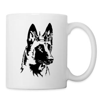 Chiens de la couronne malinois belges Chiens Wilsigns - Mug blanc - blanc - Droite