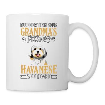 Fluffier than your Grandma's Pillows Havanese - Mug - white - Right