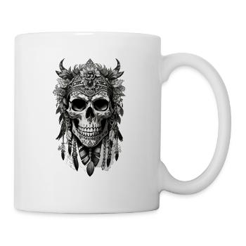 Floral skull nativo - Tasse - Weiß - Rechts