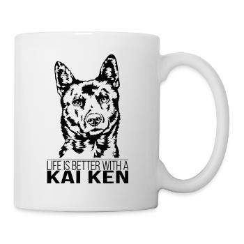 Kai Ken life is better Dogs Dog Wilsigns - Mug - white - Right