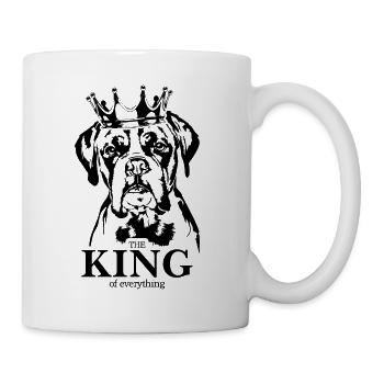 Boxer Roi de tout Chiens Chien Wilsigns - Mug blanc - blanc - Droite