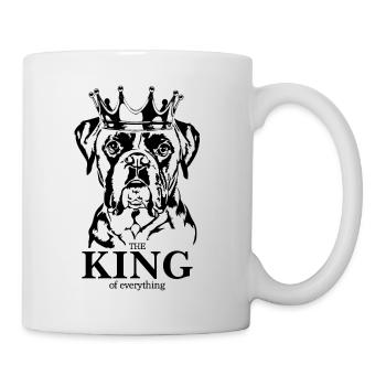 Boxer Roi de tout Chiens Chien Wilsigns - Mug blanc - blanc - Droite