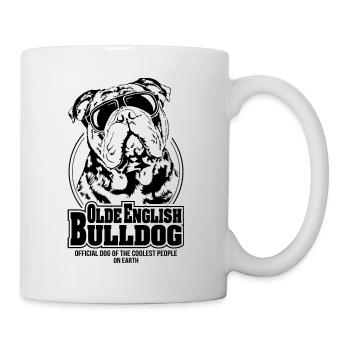 OLDE ENGLISH BULLDOG coolest people Dogs Wilsigns - Mug - white - Right