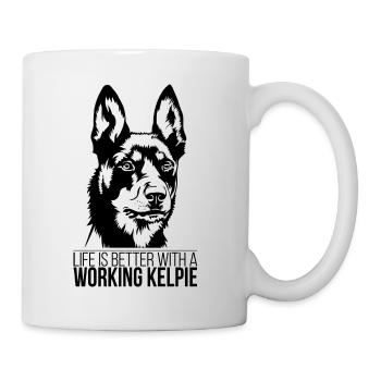 Working Kelpie life is better Dogs Wilsigns - Mug - white - Right