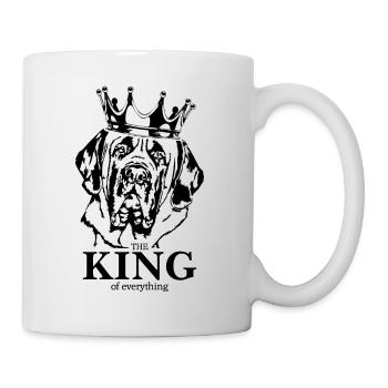 English Mastiff King of everything Wilsigns - Tasse - Weiß - Rechts
