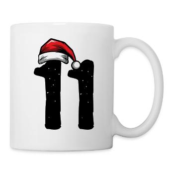 11 Numéro Noël - Mug blanc - blanc - Droite