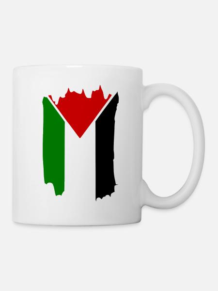 free palestine - Tasse - Weiß