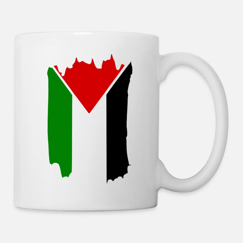free palestine - Tasse - Weiß