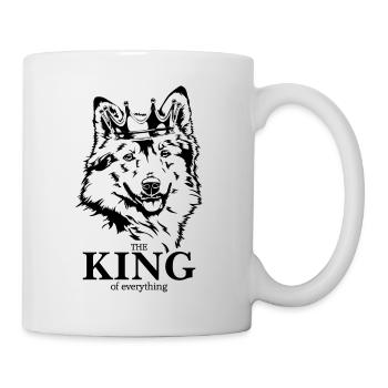Islandhund King of everything Hunde Wilsigns - Tasse - Weiß - Rechts