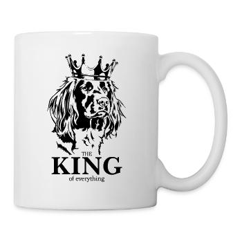 Kleiner Münsterländer King of everything Hunde - Tasse - Weiß - Rechts