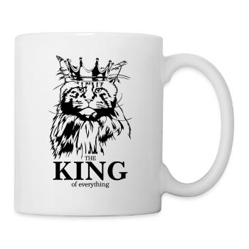 Maine Coon Roi de tout Chat Dire Chat - Mug blanc - blanc - Droite