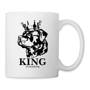 Rottweiler Roi de tout Chiens Chien Wilsigns - Mug blanc - blanc - Droite