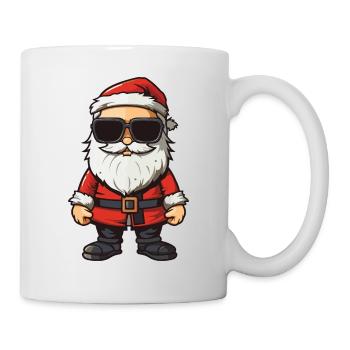 Weihnachtsmann Comic Santa Xmas - Tasse - Weiß - Rechts