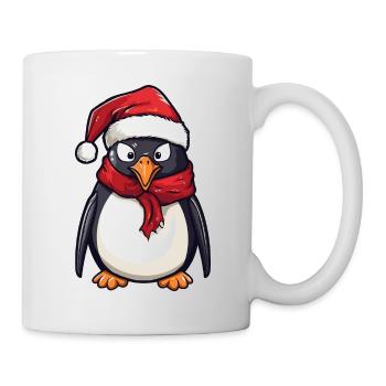 Pingouin Noël Animal Drôle Noël - Mug blanc - blanc - Droite