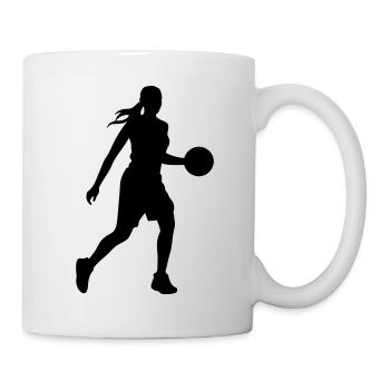 Basketball Player Silhouette Basketball Player Fra - Mug - white - Right