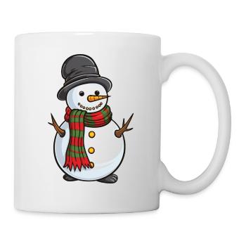Schneemann Comic - Tasse - Weiß - Rechts