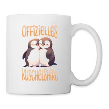 Offizielles Kuschelshirt Pinguine Liebe Herz Süß - Tasse - Weiß - Rechts