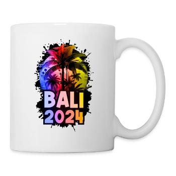 Bali 2024 Urlaub Bunt - Tasse - Weiß - Rechts