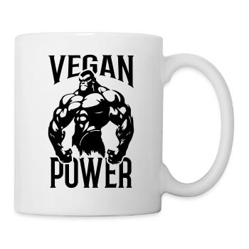 Gorilla Vegan Power - Mug - white - Right
