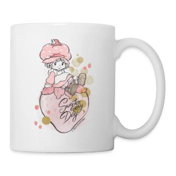 Strawberry Shortcake Sweeter Every Day Cute Design - Mug - white - Right