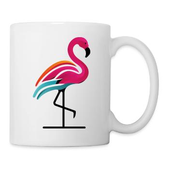 Flamingo - Tasse - Weiß - Rechts