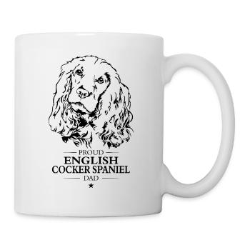 Cocker Anglais Épagneul Papa Chien Chien Wilsigns - Mug blanc - blanc - Droite
