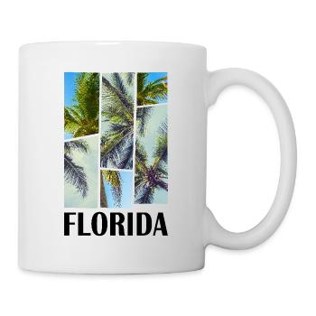 Floride États-Unis Miami Amérique Été Palmiers Plage - Mug blanc - blanc - Droite