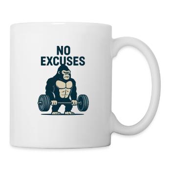 No excuses gorilla - Mug - white - Right