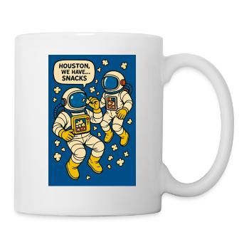 Popcorn Astronaut - Tasse - Weiß - Rechts