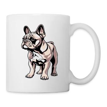 French bulldog süsser hund mit pfoten - Tasse - Weiß - Rechts