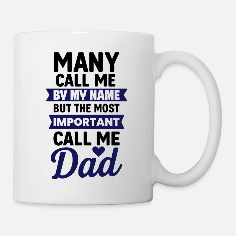 Papa – Le nom le plus important - Mug blanc - blanc