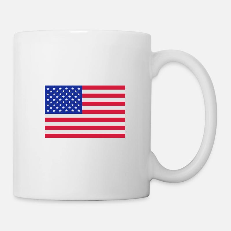 USA Flag - Mug - white