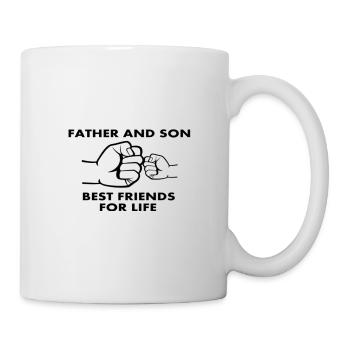 Father and Son - best friend for life - Tasse - Weiß - Rechts