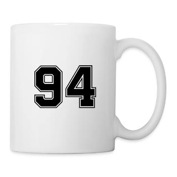 94 nombre de maillots - Mug blanc - blanc - Droite