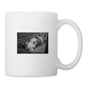 Official Sleep Shirt Cat Pajamas Cat Mom - Mug - white - Right