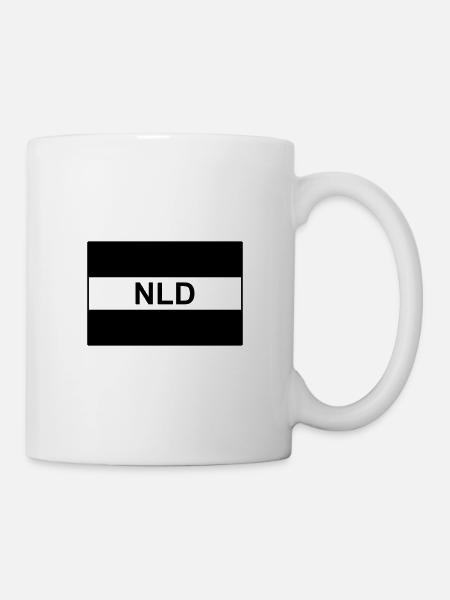 Niederlande (Holland) taktische Flagge - NLD - Tasse - Weiß