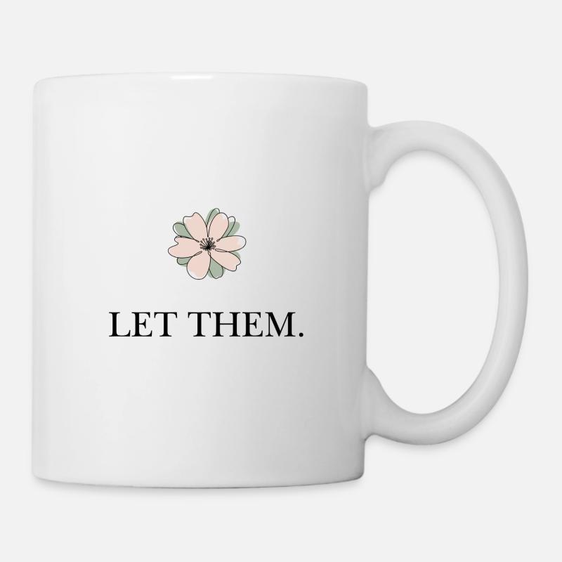 Pastel Blossom Hand Drawing Flora - Mug - white