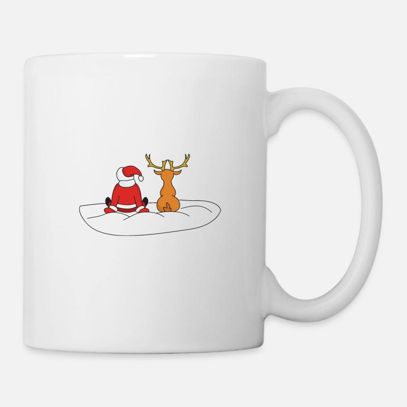 Noël drôle père Noël Noël - Mug blanc - blanc
