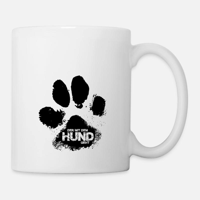 Der mit dem Hund geht 2 - Tasse - Weiß