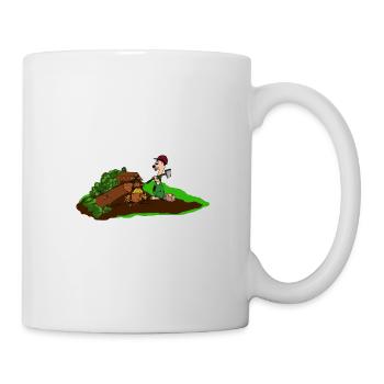 holzfäller - Tasse - Weiß - Rechts