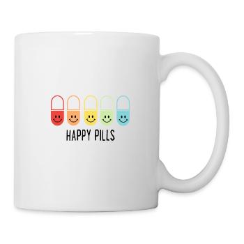 Happy Pills - Tasse - Weiß - Rechts