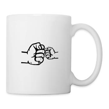 Daddy child I love Dad Father's Day daughter Dad - Mug - white - Right