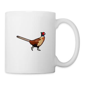 Faisan Forêt à motifs de la Forêt-Noire - Mug blanc - blanc - Droite