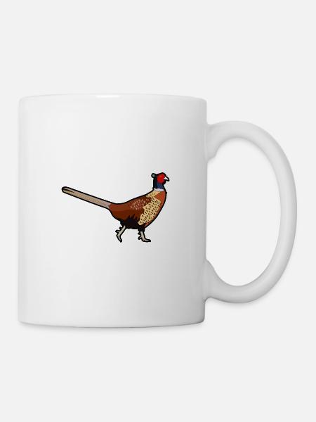 Fasan Schwarzwald Motiv Wald - Tasse - Weiß