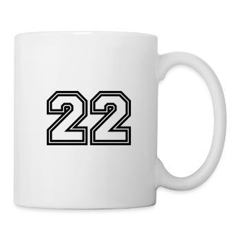 22 number symbol - Mug - white - Right