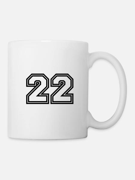 Simbolo del numero 22 - Tazza - bianco