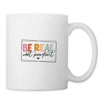 IDÉE DE RÉALITÉ RÉELLE PAS PARFAITE MOTIF DE PERFECTION - Mug blanc - blanc - Droite